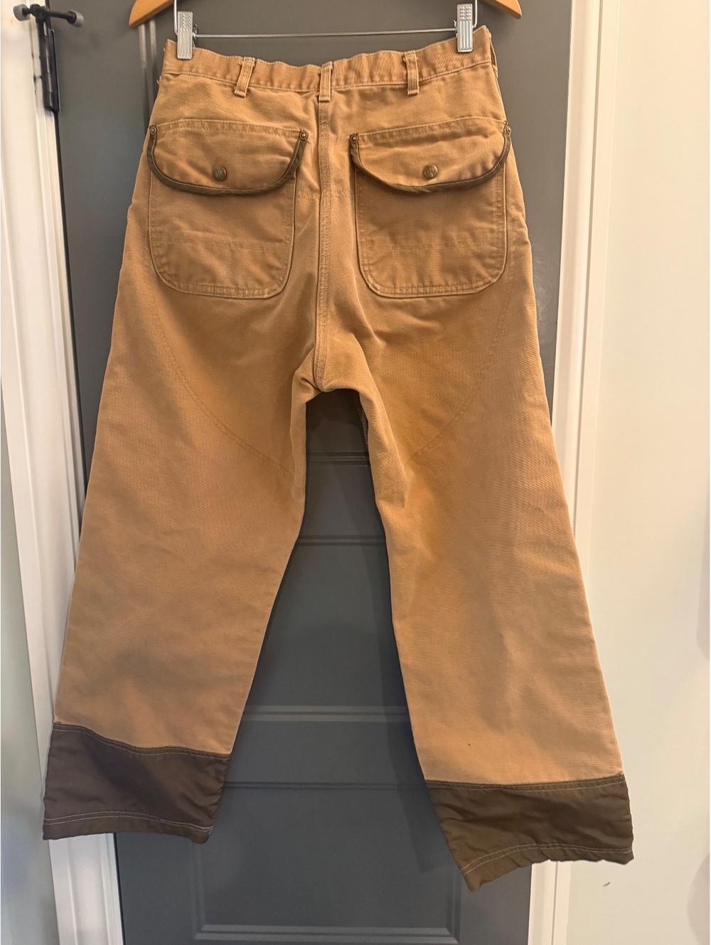 Carhartt vintage  Men's Cargo Work Pants 34x32 hunting Brown Two-Tone Durable